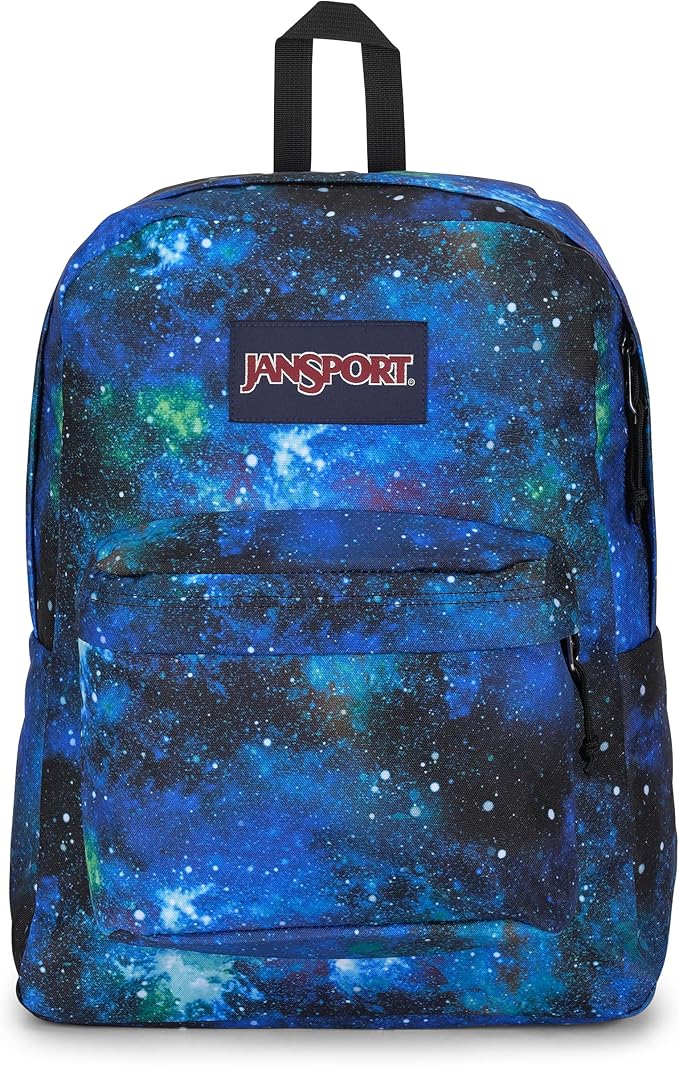 JanSport SuperBreak One Backpacks - Durable, Lightweight Bag with 1 Main Compartment, Front Utility Pocket with Built-in Organizer - Premium Backpack, Galaxy