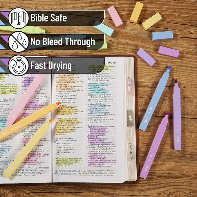 Mr. Pen- Aesthetic Highlighters No Bleed, 8 Pack, Pastel Candy Colors, Chisel Tip, Cute Highlighters Assorted Colors for Journaling, Highlighting, Underlining, Fast Dry, Back to School Supplies