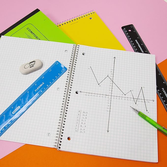 BAZIC 12-Inch (30cm) Shatterproof Flexible Ruler, Single Ruler
