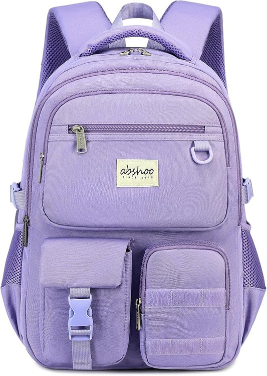 abshoo Large Heavy Duty Backpack For School College Bookbag Casual Multi Pocket Travel Backpacks