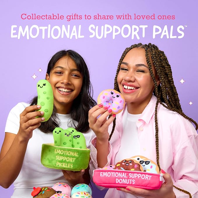 Emotional Support V-Day Nugget Cards by Relatable, Valentine's Plush, Perfect Valentines Gifts for Kids Classroom or Gift for Work Friends, Includes 10 Plushies with 10 Cards and a Carrying Case