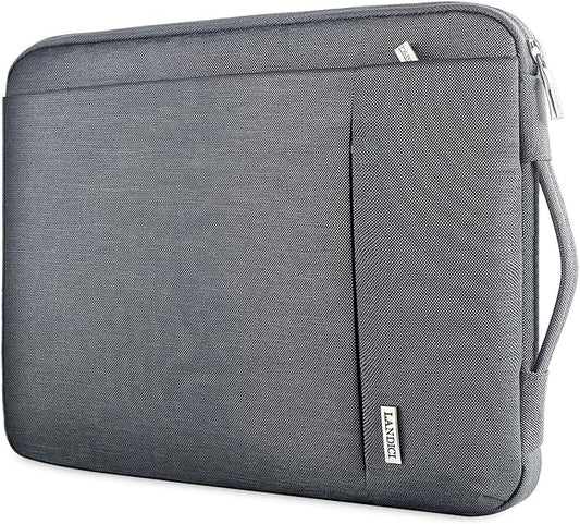 LANDICI 360° Protective Laptop Sleeve 11.6 Inch for Surface Pro 7 8 9/Laptop Go 2 3, MacBook Air 11, Small Computer Bag Carrying Case for 11-12 Inch Chromebook, Slim, Shockproof, Waterproof, Grey