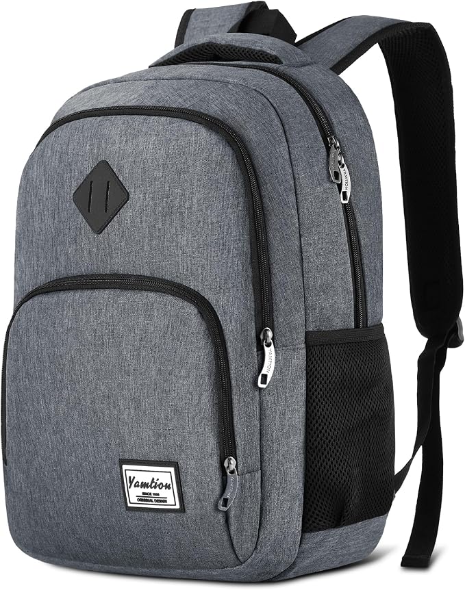 YAMTION 17.3 Inch Travel Backpack for Men and Women,School Bookbag for Teenager,Computer Backpack with USB Charging port for Business Work College Travel Trip