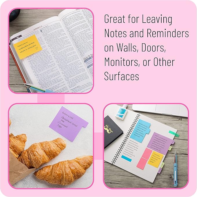 Mr. Pen- Sticky Notes Set, 2 Sets, 820 Pack, Ruled, Dotted & Blank Notes with 150 Index Tabs, Divider Sticky Pads for Bible Study, Office, School, Planning, Journaling & Organization
