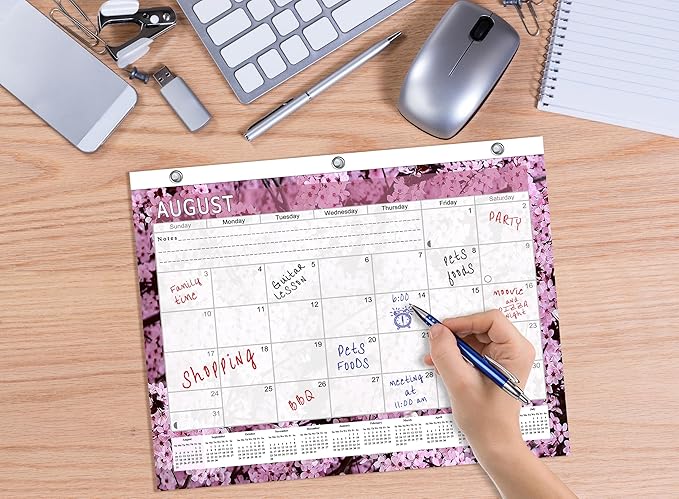 2026-2027 Academic Year 12 Months Student Calendar/College Planner for 3-Ring Binder, Desk or Wall -School Supplies - Made in USA (Edition #021)