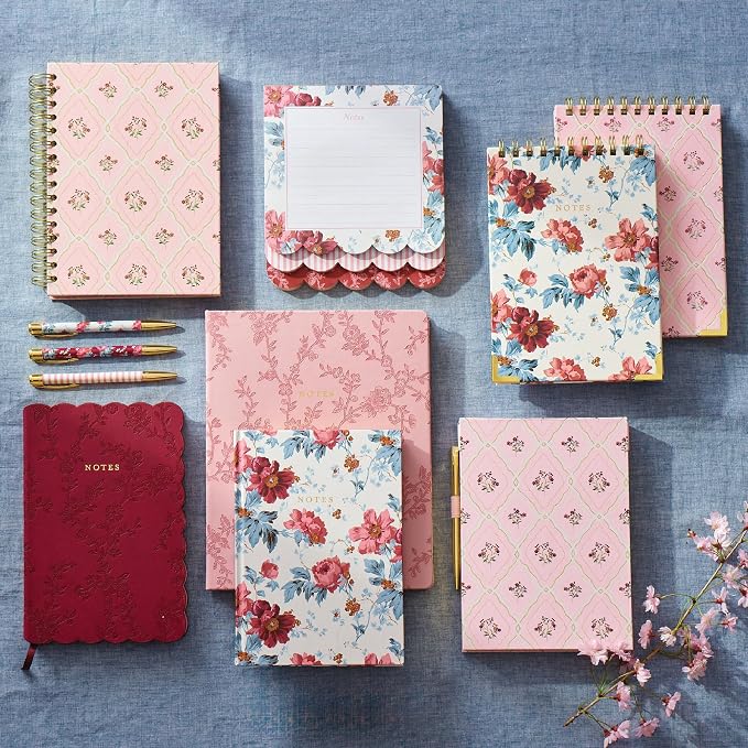 Laura Ashley 3-in-1 Layered Notepad 6.5x7.5 in 150 Lined Tear-Off Sheets