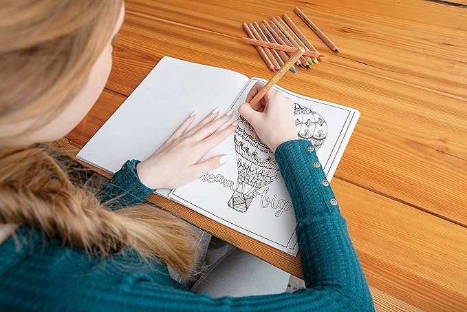 Lyra Waldorf Selection Giant Triangular Colored Pencil, Unlacquered, Set of 6 Super Ferby Pencils, Assorted Colors (3711061)