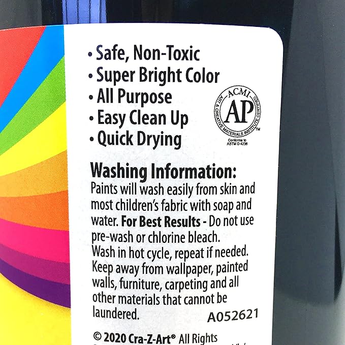 Cra-Z-Art Washable Tempera Paint Black 32oz, 1 count (pack of 1)