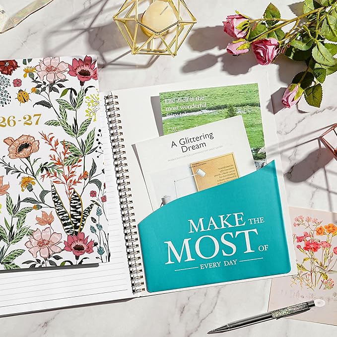 2026-2027 Planner – Jul. 2026 – Jun. 2027, Weekly ＆ Monthly Academic Planner 2026-2027, 8.5" x 11" with Colorful Tabs, Flexible Cover, Thick Paper, Twin-Wire Binding, Back Pocket, To-Do ＆ Notes