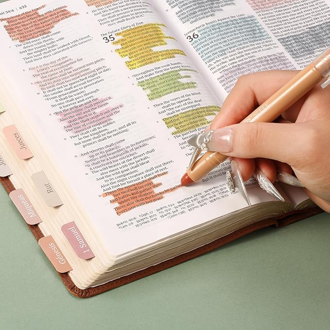 Mr. Pen- No Bleed Gel Highlighters, Soft & Muted Colors, 16 Pack, Bible Highlighters and Pens No Bleed, Bible Markers for Study, Journaling, School Supplies and Accessories