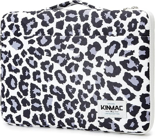 Kinmac 360° Protective Laptop Sleeve Case Bag Cover with Handle for MacBook Pro 16 inch,16 inch HP,Lenovo,Dell,ASUS,Acer Ultrabook and Business Laptop (Leopard)