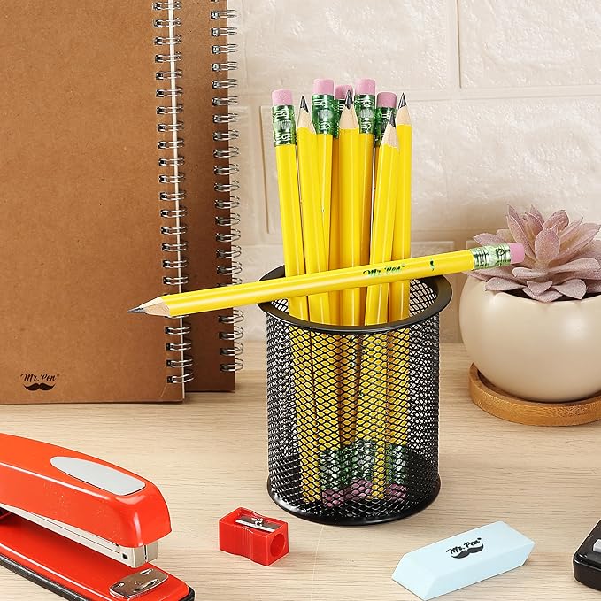 Mr. Pen- Jumbo Pencils, 10 Pack with 1 Sharpener, Yellow Barrels, Smooth Black 2 HB Graphite Cores, Large Preschool Pencils, Smooth Writing Lead for Kindergarten, Kids and School Supplies
