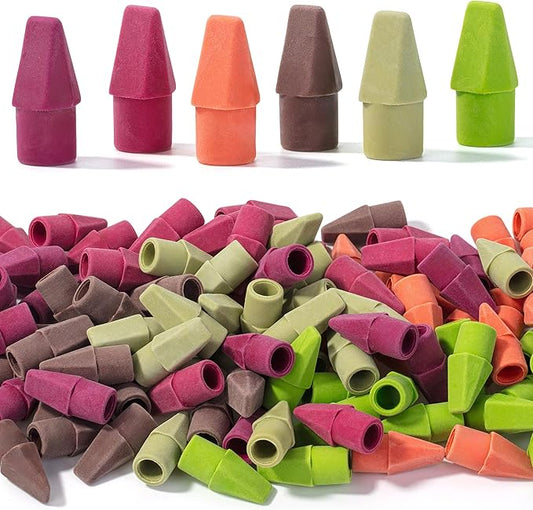 Mr. Pen- Pencil Erasers Toppers, 120 Pack, Late Harvest Color Scheme, Latex Free, No Smudge, Mr Pen Erasers for Pencils