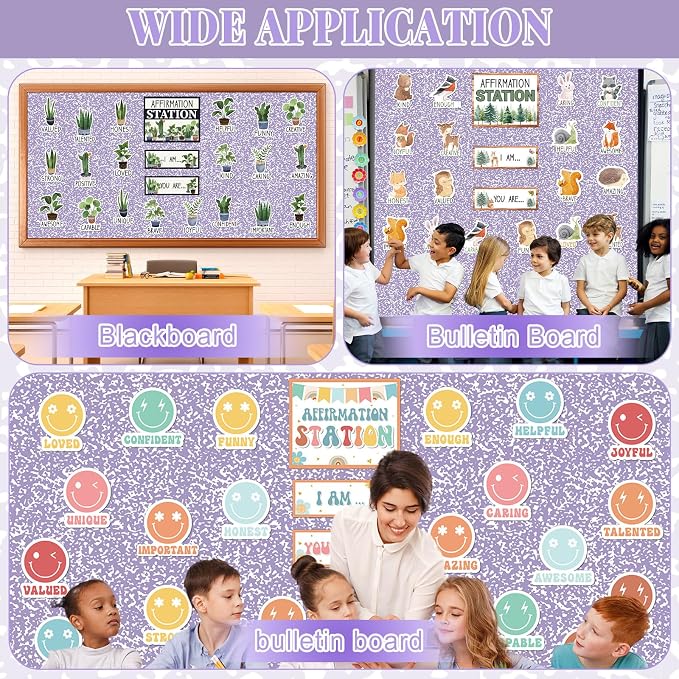 Purple Composition Bulletin Board Roll Non-Woven Fabric Posters 15.7" x40ft