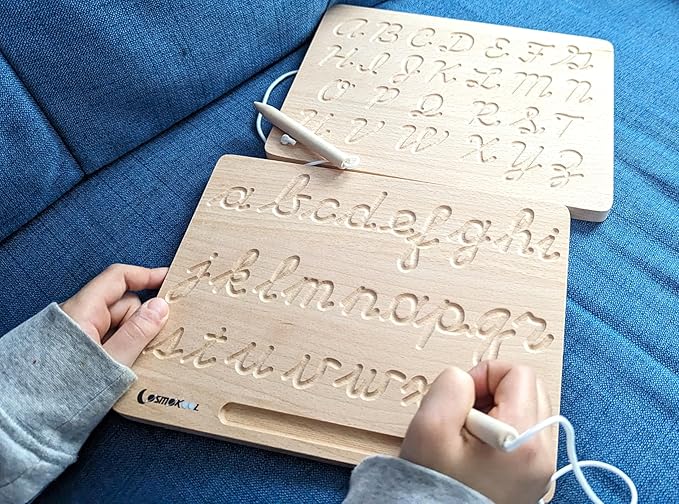 Montessori Alphabet Tracing Boards Alphabet Letters ABC Tracing (Cursive)
