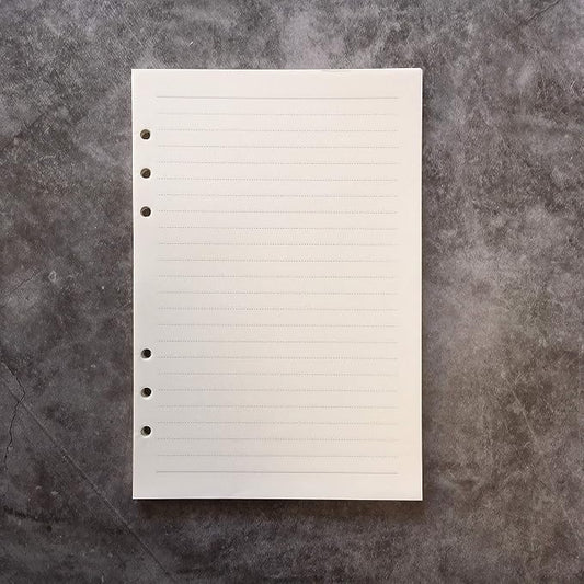 Zelten Refills/Loose Leaves for A5 Cover Ring Binder/Personal Organizer/Planner(A5 6 Holes, Lined 2 Pack)