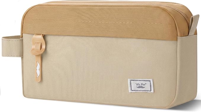 Mr. Pen- High Capacity Pencil Case, Large Pencil Pouch with 3 Compartments and 2 Pockets, Large Pencil Bag with Smooth Zipper, Cute Pencil Case Pouch Organizer, School Supplies for Teens