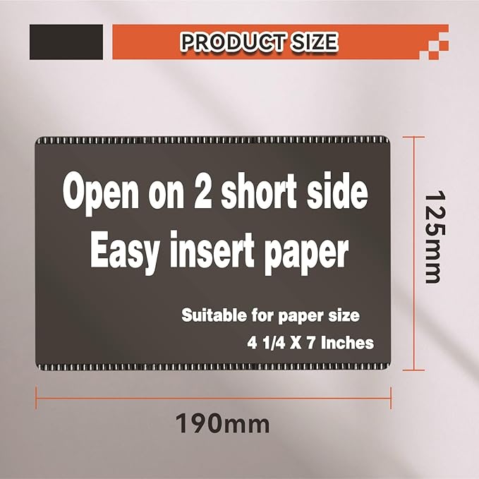 CHUNNIAO Magnetic Pocket as Price Tag 4.25x7 for Warehouse Supermarket,Rack&Shelf Information Label,Card Holder 10PCS