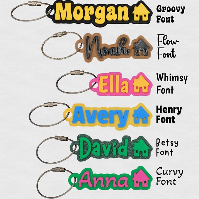 SuperFineDeesigns Bag & Water Bottle Name Tag
