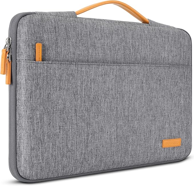 DOMISO 15.6 inch Laptop Case Sleeve Protective Cover Compatible with 16 inch MacBook Pro M4 M3 M2/Pro Max,15.6-16 inch HP Dell ASUS Lenovo Chromebook,Waterproof Computer Cases Bag with Handle,Grey