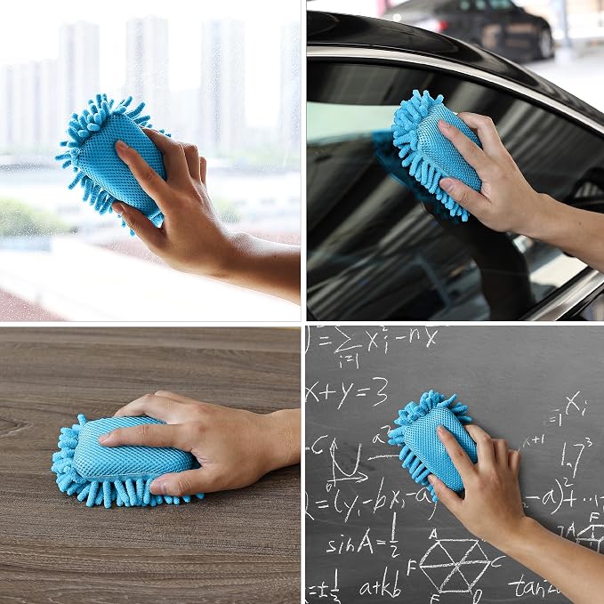 Mr. Pen- Magnetic Microfiber Shag Whiteboard Erasers, 4" x 6", 4 Pack