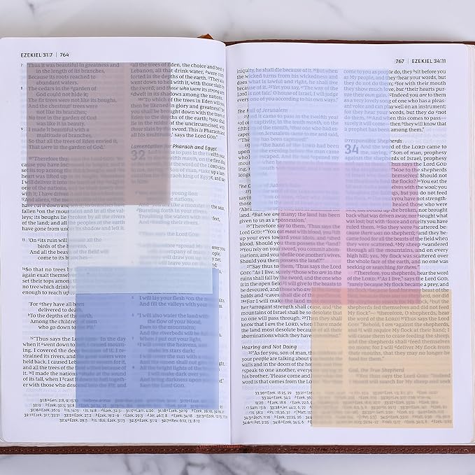 Mr. Pen- Transparent Sticky Notes, 3" x 3", 12 Pads, 600 Sheets, See Through Self-Adhesive Notes for Bible Journaling and Studying, Water-Resistant, Easy to Peel, Clean Removal