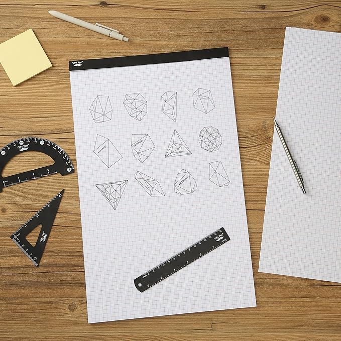 Mr. Pen- Graph Paper Pad, 17x11 Inches, 4x4 (4 Squares per Inch), 22 Sheets, Ideal for Math, Graphing and Sketching, Grid Paper for Students, Engineers, Artists