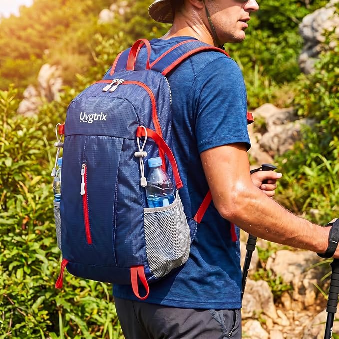 20L Water Resistant Foldable Packable Daypack Backpack | Lightweight Durable Portable Outdoor Travel Backpack for Women Men Camping Climbing Hiking Walking Sports Daily Commuting