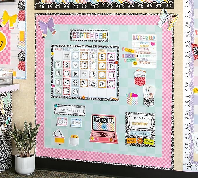 Teacher Created Resources Cool for School Calendar Bulletin Board (TCR9300)