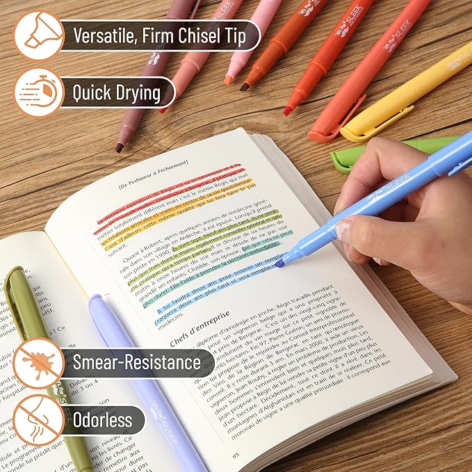 Mr. Pen- Highlighters, 36 Pack, Assorted Colors, Chisel Tip, Quick-Dry, Smear-Resistant, Odorless Highlighters for School, Office & Journaling