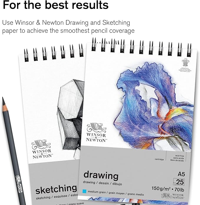 Winsor & Newton Studio Collection Artist Pencils, Sketching Pencils, Set of 10