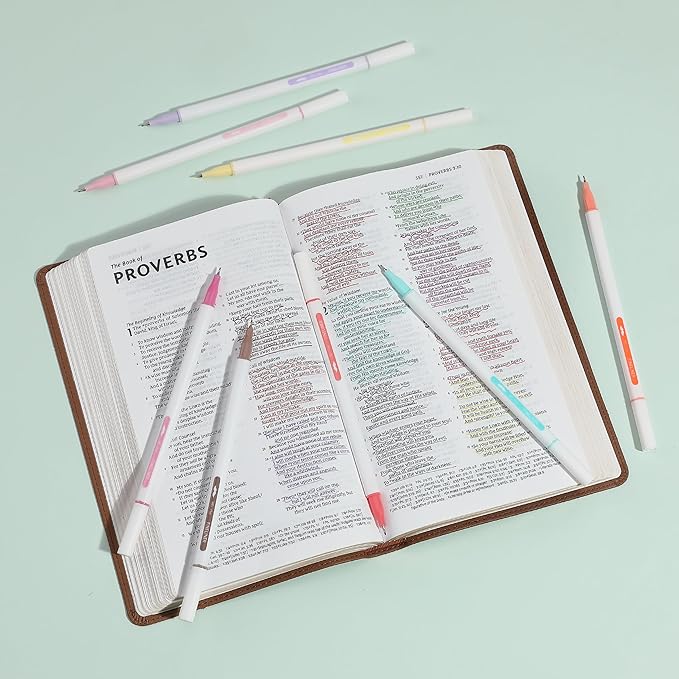 Mr. Pen- Colored Fineliner Pens with Stand, 10 Pack, Fine Point, Smooth Bible Journaling Pens for Detailed Drawing, Note-Taking, Coloring, Sketching, Planning & Art Projects, School Supplies