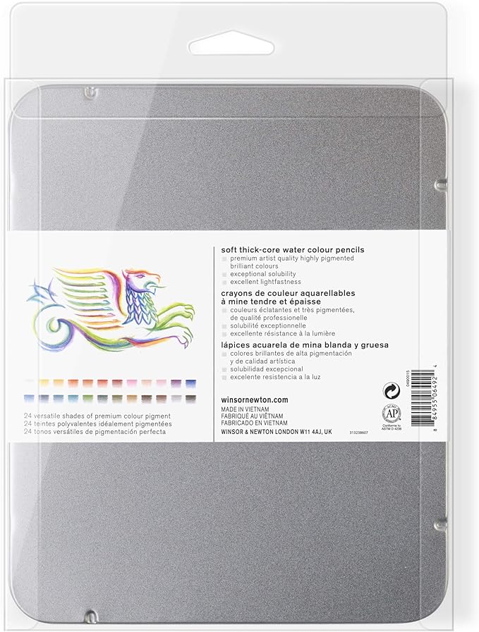 Winsor & Newton Studio Collection Artist Pencils, Watercolor Pencils, Set of 24