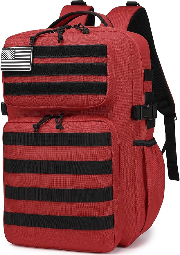 Wotony Military Tactical Backpack for Men Waterproof Daypack 3 Day Assault Pack Molle Bag with Water Bottle Holder