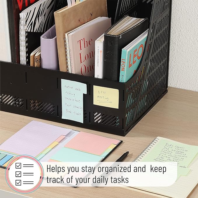 Mr. Pen- Sticky Notes Set, 410 Pack, Ruled, Dotted & Blank Notes with 150 Index Tabs, Divider Sticky Pads for Bible Study, Office, School, Planning, Journaling & Organization