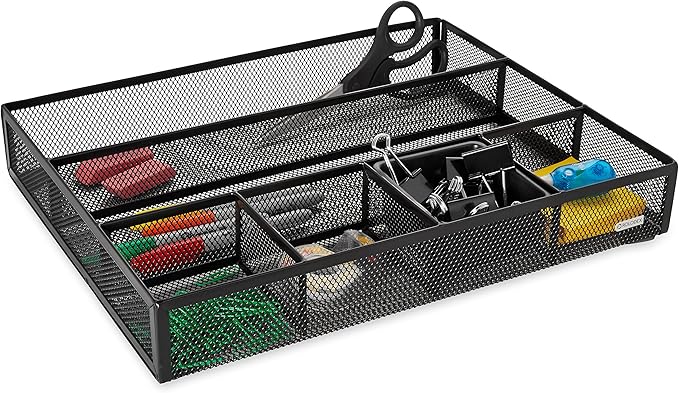 Rolodex Mesh Collection Drawer Organizer Black (22131)