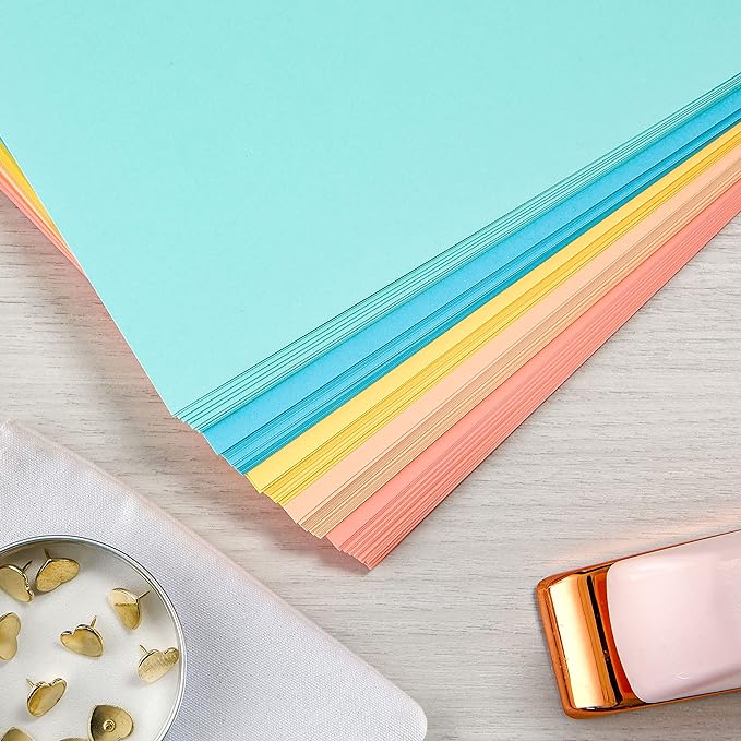Astrobrights Colored Paper, 625 Sheets, 24 lb./89 gsm, 8.5" x 11" | Punchy Pastel 5-Color | Pack of 2 | Mega Collection