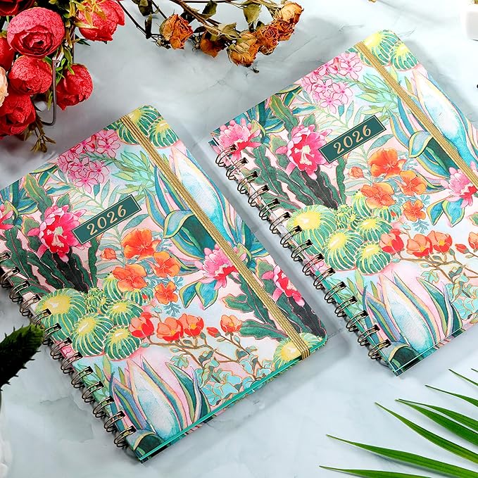2026 Planner - Weekly & Monthly Planner 2026 from Jan. 2026 - Dec. 2026 with To-Do List, 6.3'' x 8.4'', Strong Twin-Wire Binding, Inner Pocket, Elastic Closure