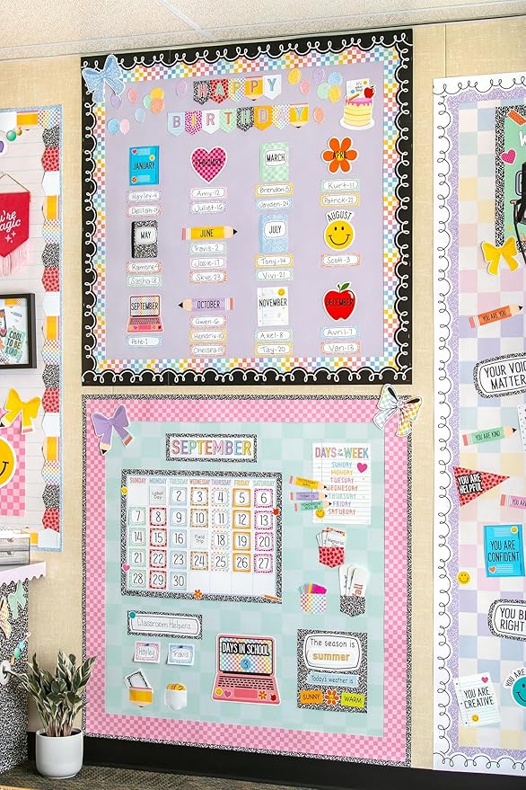 Teacher Created Resources Cool for School Calendar Bulletin Board (TCR9300)
