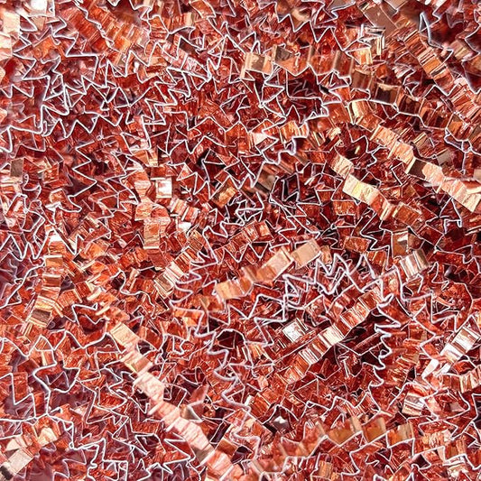 1LB Crinkle Cut Paper Shred Filler for Gift Box Bag and Basket On Holidays(Rose Gold)