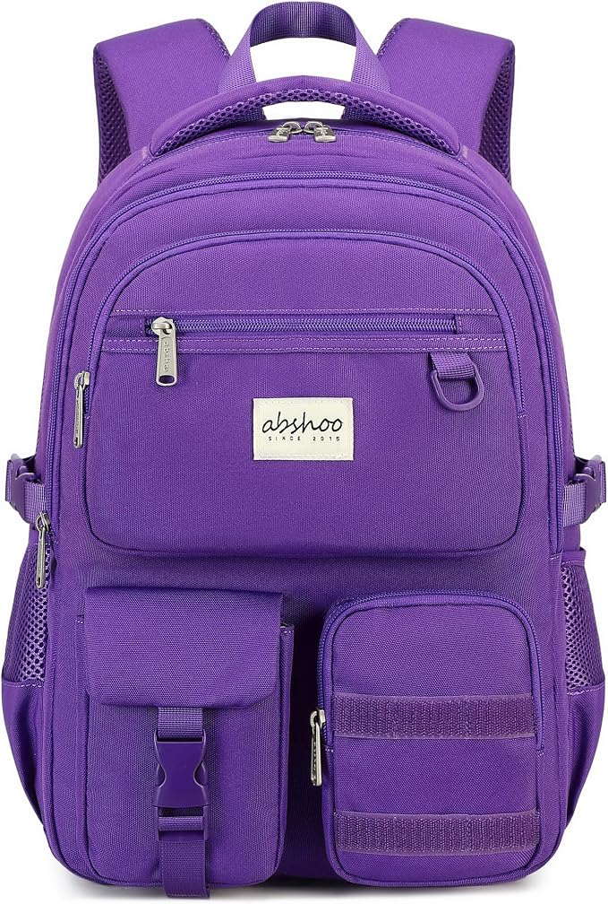 abshoo Large Heavy Duty Backpack For School College Bookbag Casual Multi Pocket Travel Backpacks