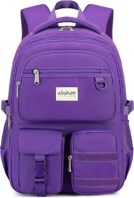 abshoo Large Heavy Duty Backpack For School College Bookbag Casual Multi Pocket Travel Backpacks