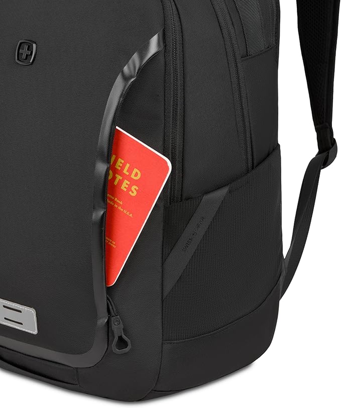 SwissGear Shield Laptop Backpack, Black, 18.5"x12"x6"