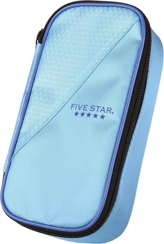 Five Star Pencil Pouch, Pen Case, High-Capacity Zipper Pouch, Storage Organizer for School Supplies Earbuds Chargers Cables Makeup, Blue/Denim (500212F-ECM) (Pack of 12)