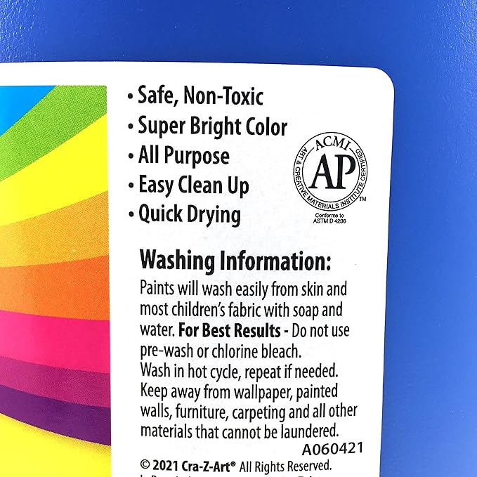 Cra-Z-Art Kids Washable Tempera Poster Paint Non-Toxic Art Supplies - Blue - 1 Gallon
