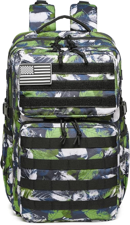 Wotony Military Tactical Backpack for Men Waterproof Daypack 3 Day Assault Pack Molle Bag with Water Bottle Holder