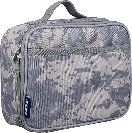 Wildkin Kids Insulated Lunch Box, Keeps Food Hot or Cold, BPA-Free with Mesh Pockets & Easy-Clean Lining – Ideal for School, Travel & Daycare – Digital Camo
