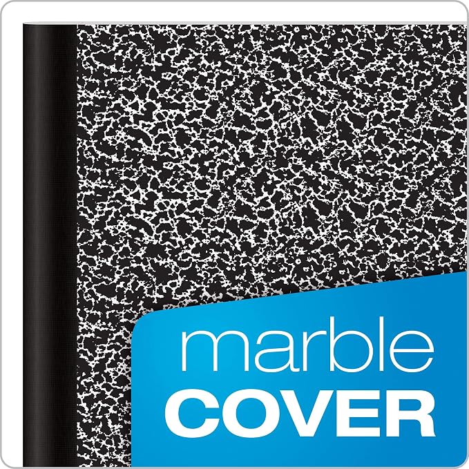 Oxford Composition Notebooks, Wide Ruled Paper, 9-3/4 x 7-1/2 Inches, 100 Sheets, Black, 6 Count (63764) (Pack of 4)