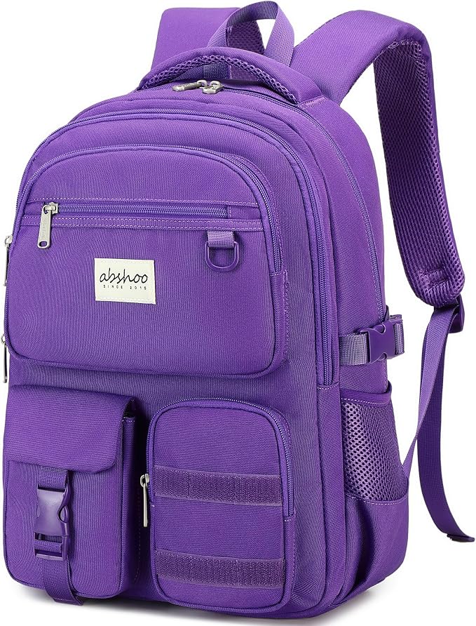 abshoo Large Heavy Duty Backpack For School College Bookbag Casual Multi Pocket Travel Backpacks