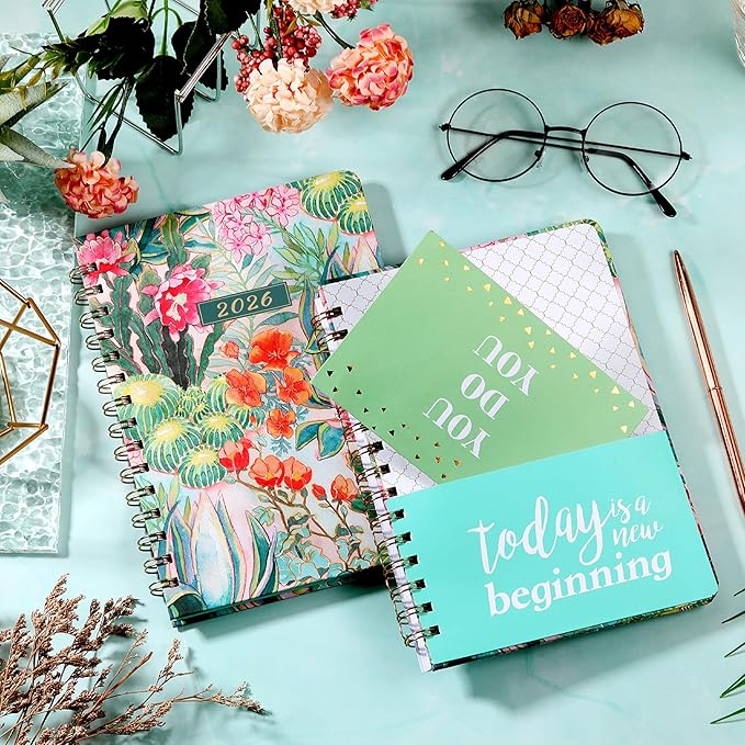 2026 Planner - Weekly & Monthly Planner 2026 from Jan. 2026 - Dec. 2026 with To-Do List, 6.3'' x 8.4'', Strong Twin-Wire Binding, Inner Pocket, Elastic Closure